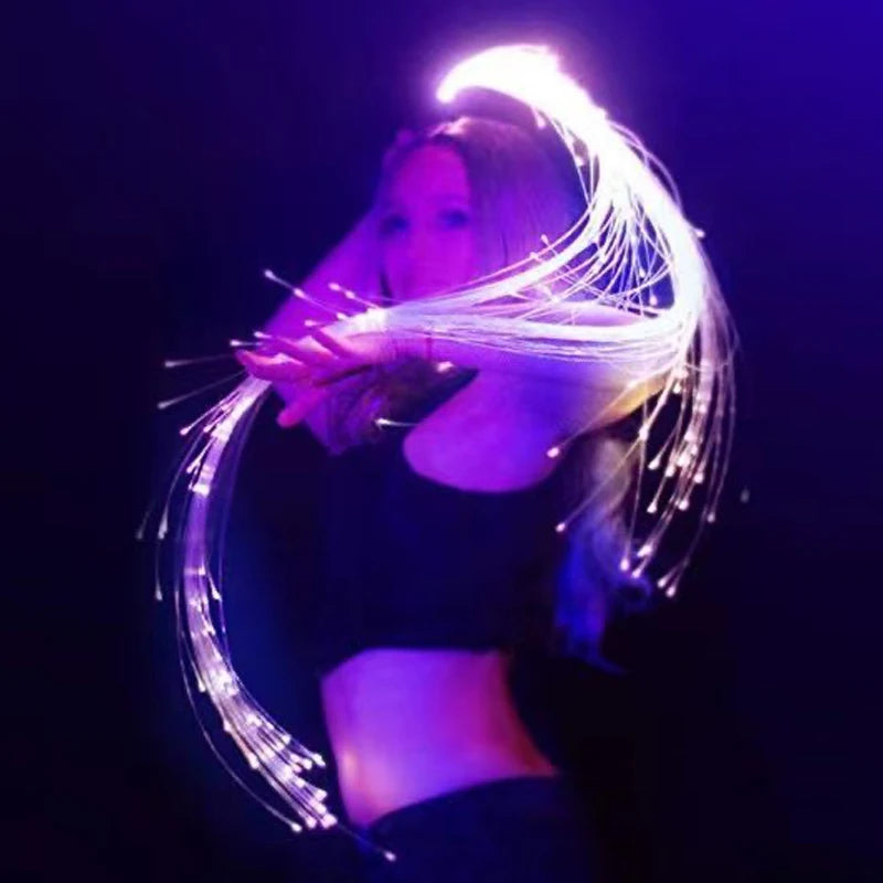 USB-Rechargeable PixelWhip | Lightweight Design with Full-Size Fiber Optics (130pcs 0.75mm, 22-178cm) | 360° Free Rotation