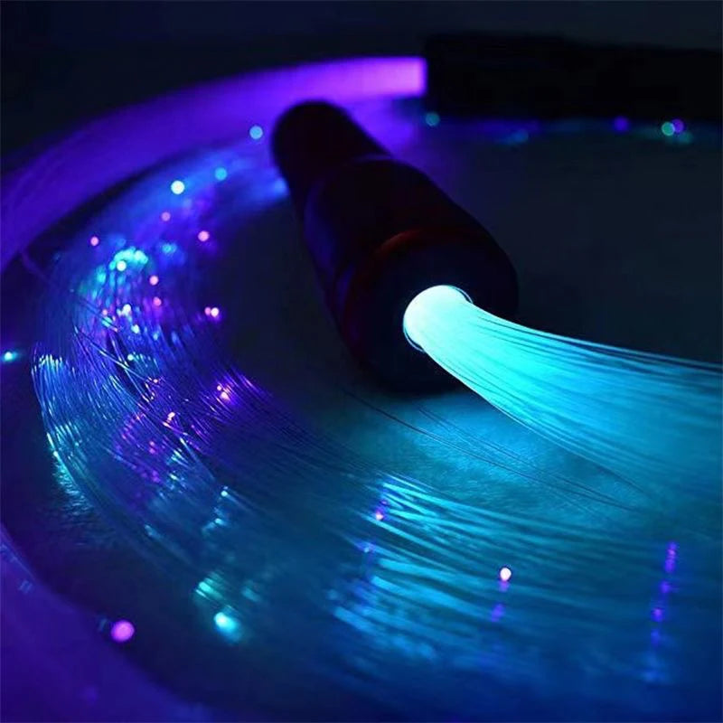 USB-Rechargeable PixelWhip | Lightweight Design with Full-Size Fiber Optics (130pcs 0.75mm, 22-178cm) | 360° Free Rotation