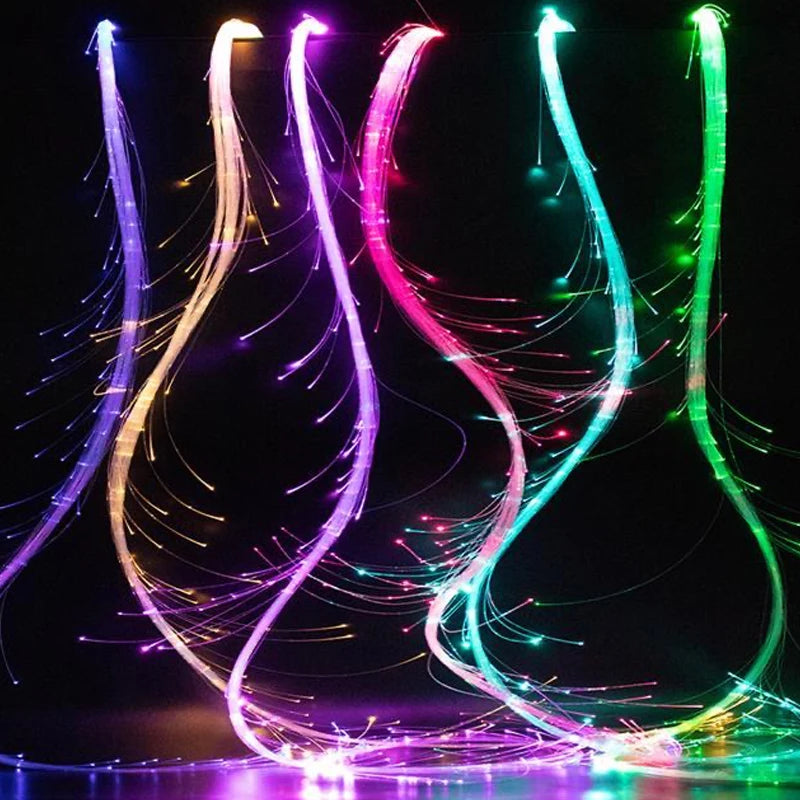 USB-Rechargeable PixelWhip | Lightweight Design with Full-Size Fiber Optics (130pcs 0.75mm, 22-178cm) | 360° Free Rotation